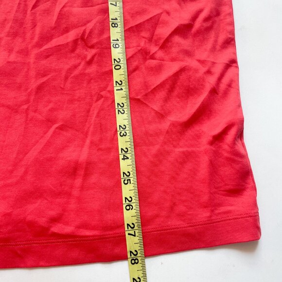 Aritzia Babaton Interlock Cotton Pegasus T-Shirt Cherry Red Size Medium NEW NWT - Picture 8 of 9